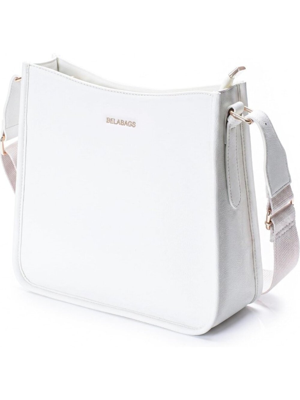 Chic Vegan Leather Crossbody Messenger Bag for Women | Stylish Fabric Strap